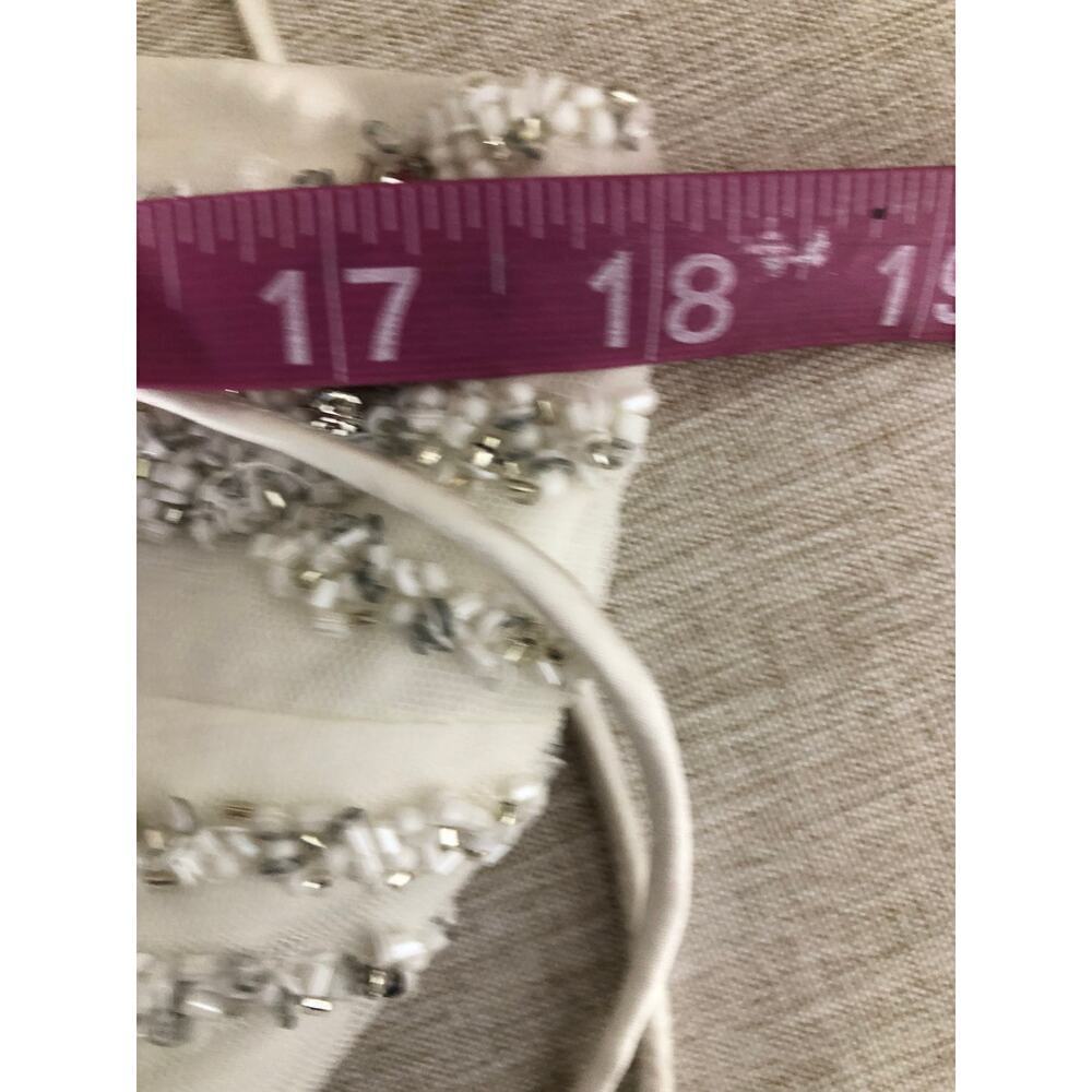 Retrofete Hendrix Dress Sequin Tiger Stripe White NWT L - Picture 12 of 13
